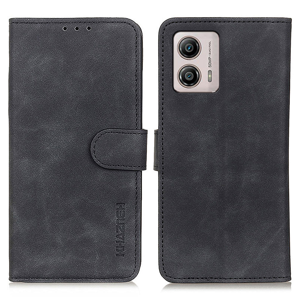 KHAZNEH For Motorola Moto G53 5G Shockproof Phone Case Retro Texture PU Leather Wallet Stand Protective Cell Phone Cover KHAZNEH For Motorola Moto G53 5G Shockproof Phone Case Retro Texture PU Leather Wallet Stand Protective Cell Phone Cover